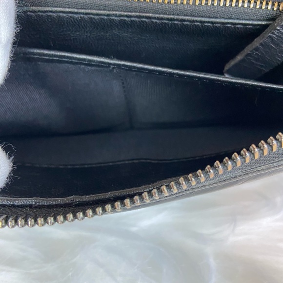 Jimmy Choo VGUC Carnaby Silver Star Studded Lambskin Zippy Long Wallet - Picture 14 of 16